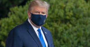 Donald Trump at Walter Reed hospital